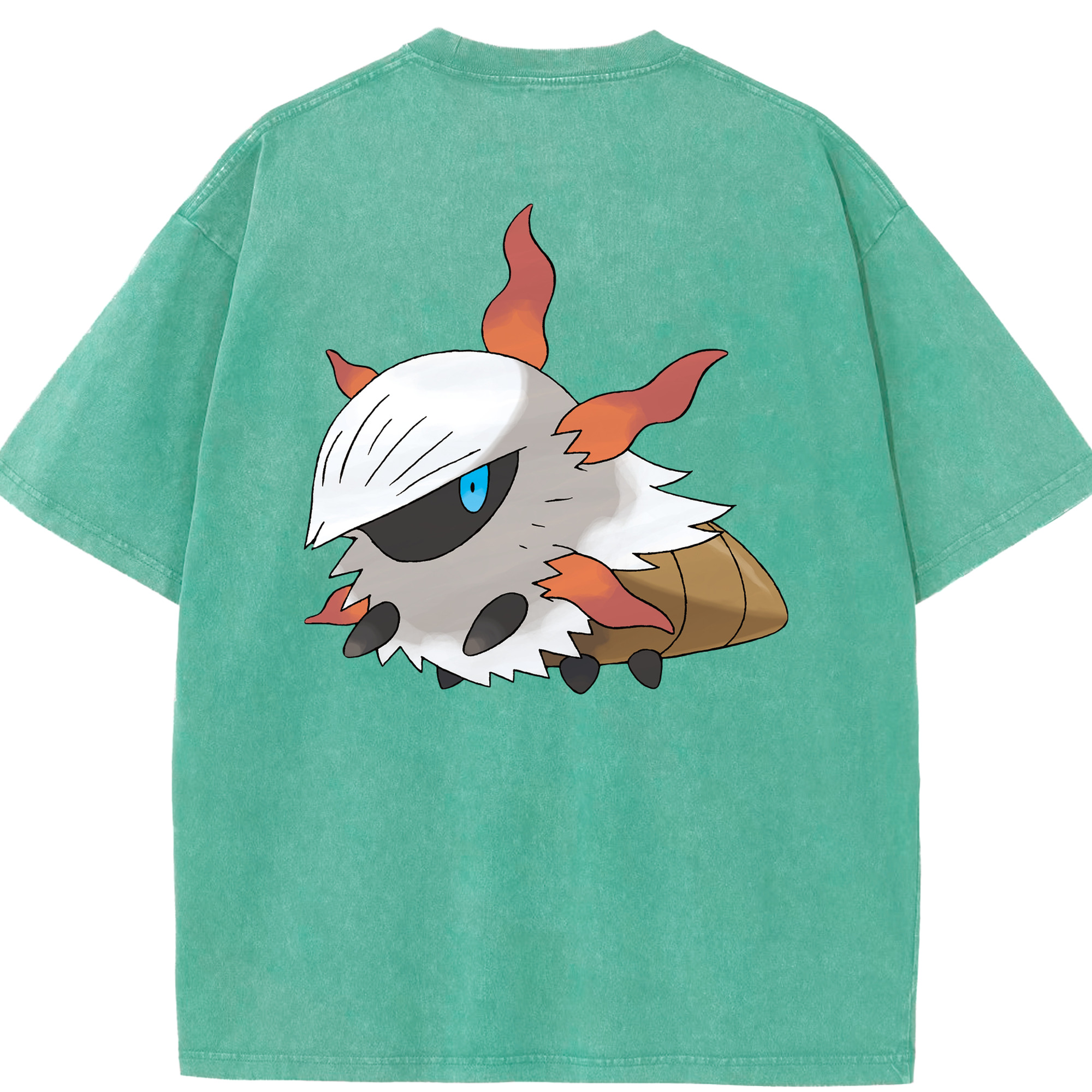 （画像用） ポケットモンスター Pokémon 綿100% ヴィンテージ風 半袖Tシャツ（背面プリント）